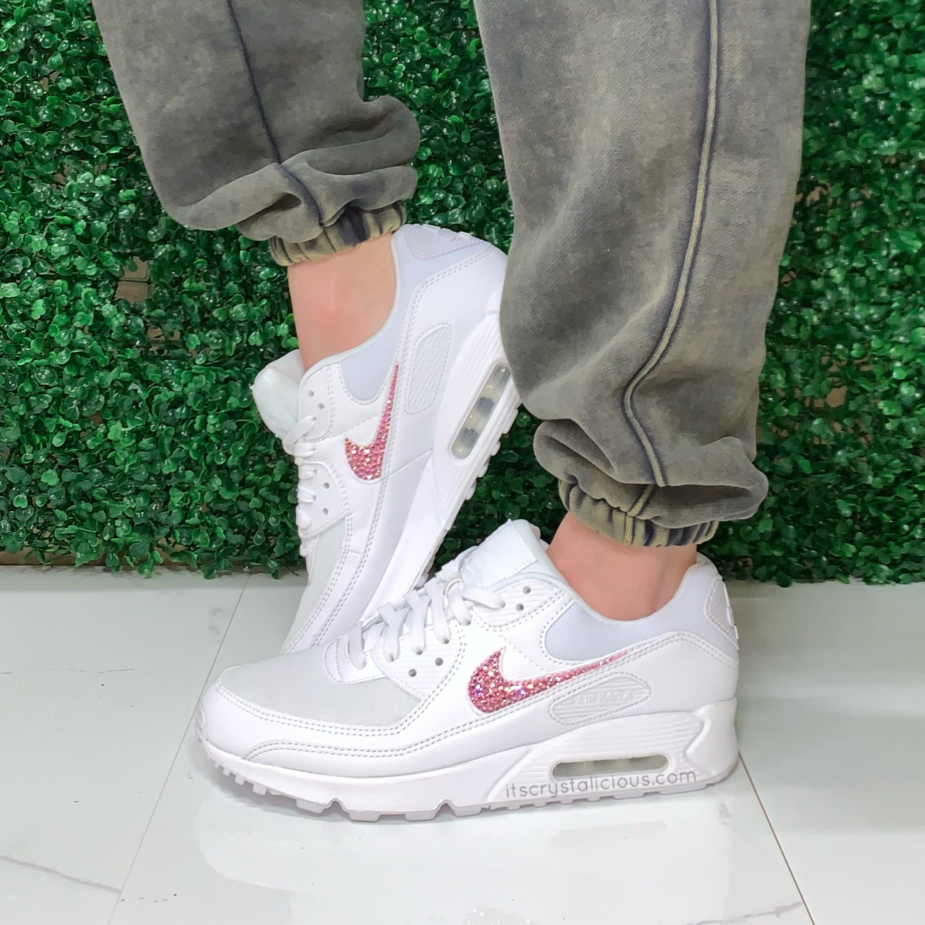 Nike Air Max 90 White Lt Rose It s Crystalicious