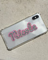 Pink Crystal Name Decal Cover*