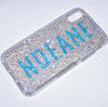 Crystal Block Name Phone Cover - Crystal/Aqua Bohemica*