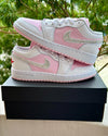 Jordan 1 - Pink Foam/Fire Red/Crystal - Lows*