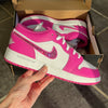 RTS Jordan 1 - White/Fire Pink/Fuchsia - Size US 6.5/5Y*