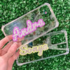 Neon Yellow Crystal Name Decal Cover*