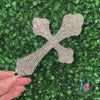 6” Curved Crystal Cross Cake Topper*