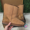 Authentic Short Crystal Ugg Boots - Chestnut/Golden Honey *