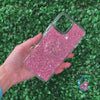 Crystal Grip Bumper Phone Cover - Lt Rose/Clear *