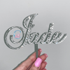 Personalised Bling Name Cake Topper - Brock Font * - It's Crystalicious®