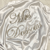 Personalised crystal embellished satin robe * - It's Crystalicious®