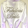 Personalised crystal embellished satin robe * - It's Crystalicious®