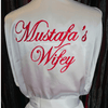 Personalised crystal embellished satin robe * - It's Crystalicious®