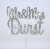 Mr & Mrs Wedding Cake Topper - X Large * - It's Crystalicious®