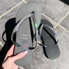 Black Thin Strap Havaianas with Crystal Clear - 2 Rows * - It's Crystalicious®